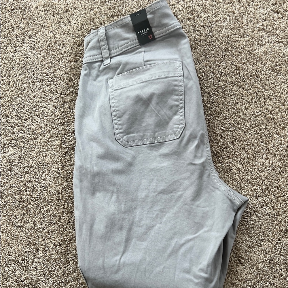 NEW Torrid Light Gray Casual Pants